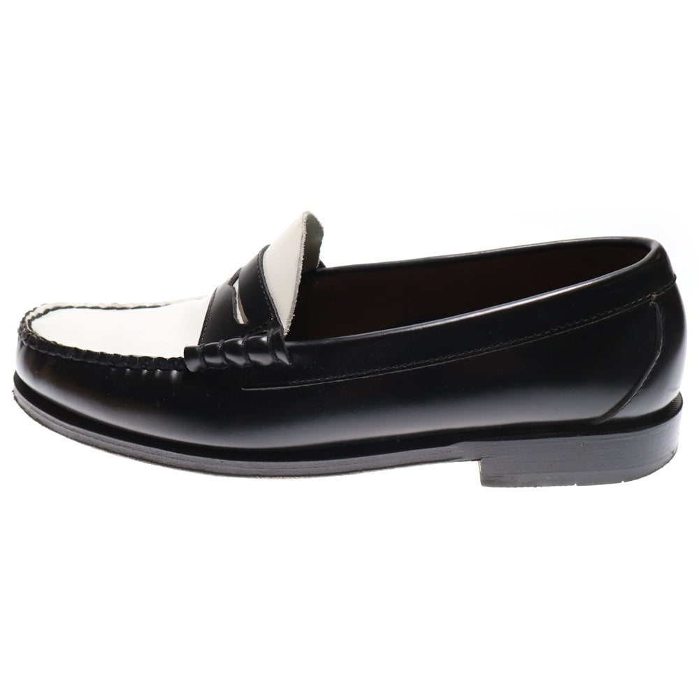 G.H.Bass(ジーエイチバス) LARSON Moc Penny ツートン ローファー 革靴 US8.5/26 ブラック/ホワイト BA11010H 001