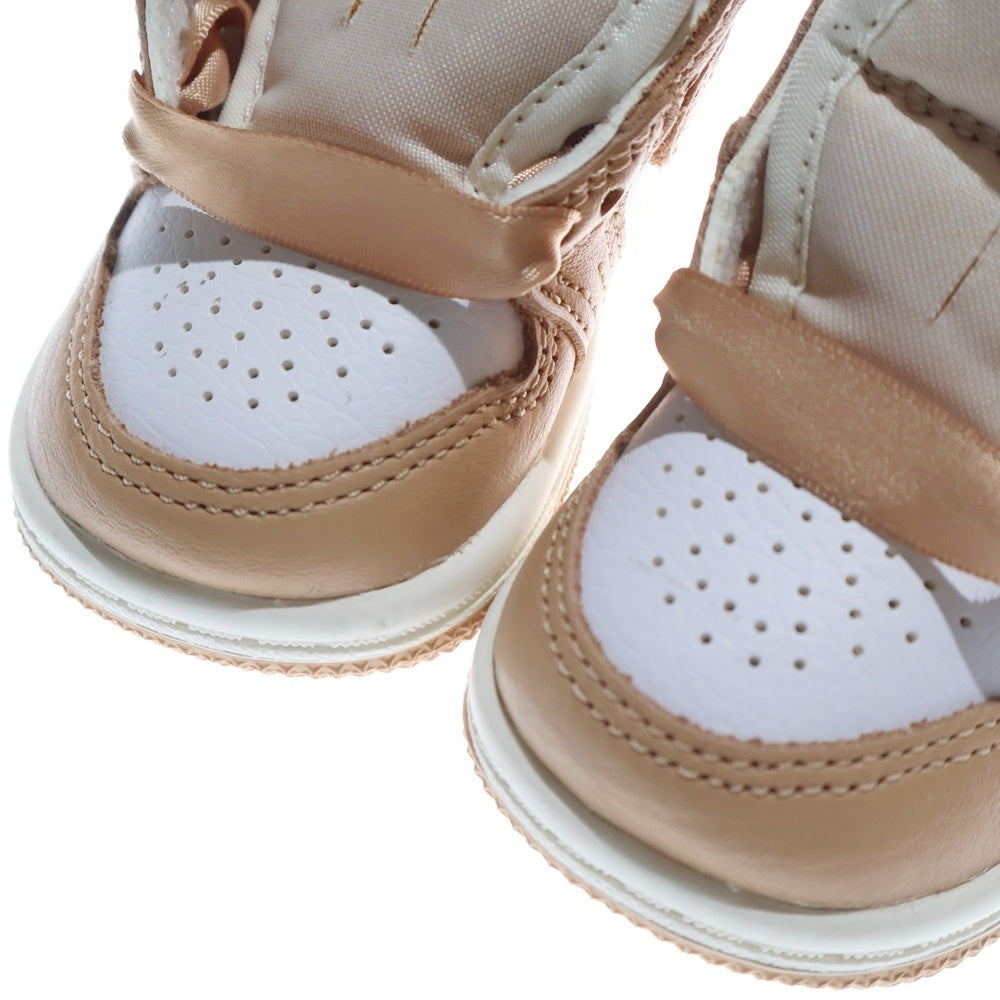 NIKE(ナイキ) TD Air Jordan 1 Retro High OG Praline エアジョーダン 1 レトロハイオージー プラリネ ハイカットスニーカー ベージュ US2C/8cm FN6623-201 キッズ