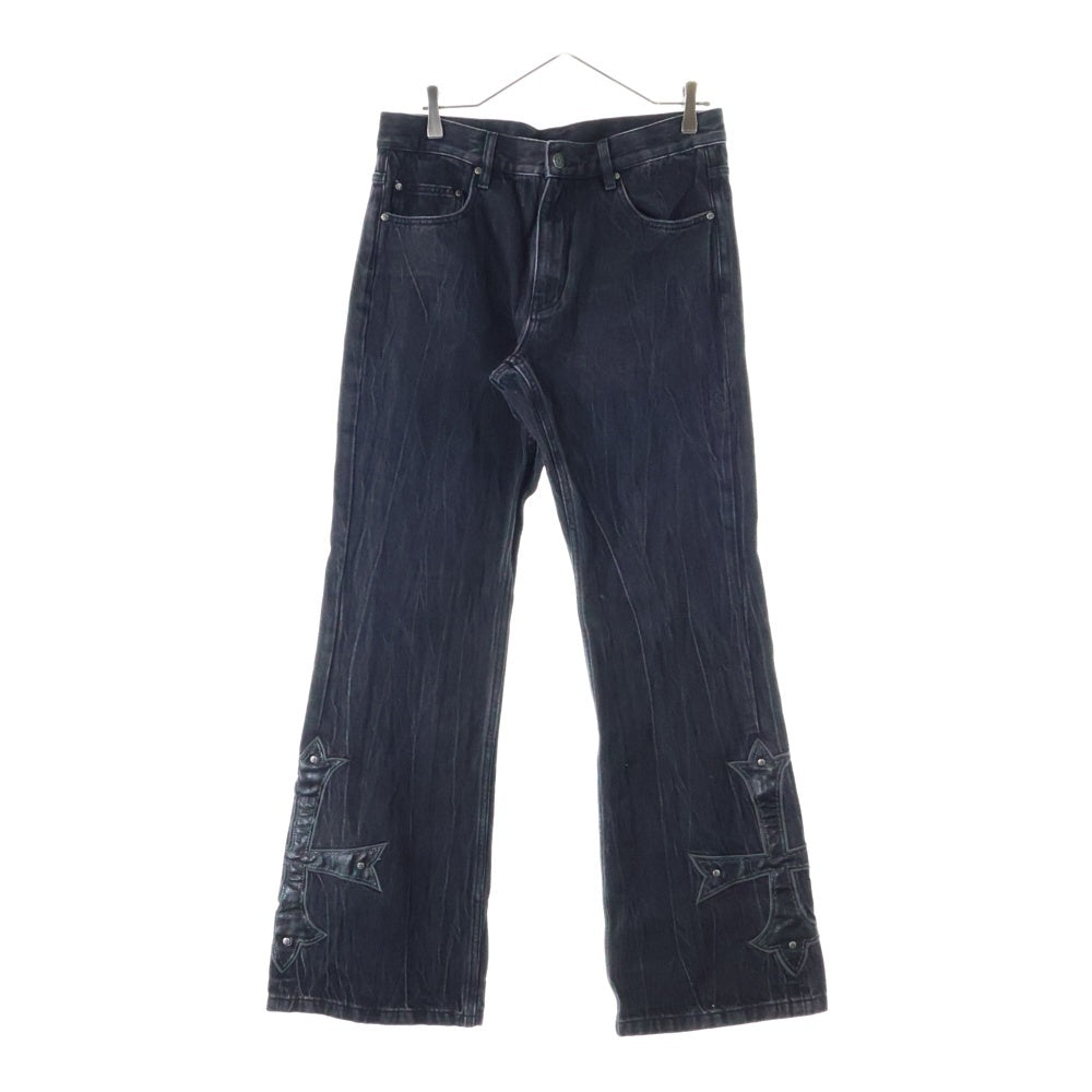 SUPPLIER(サプライヤ) STUDS CROSS DENIM スタッズ クロス デニム ブラック
