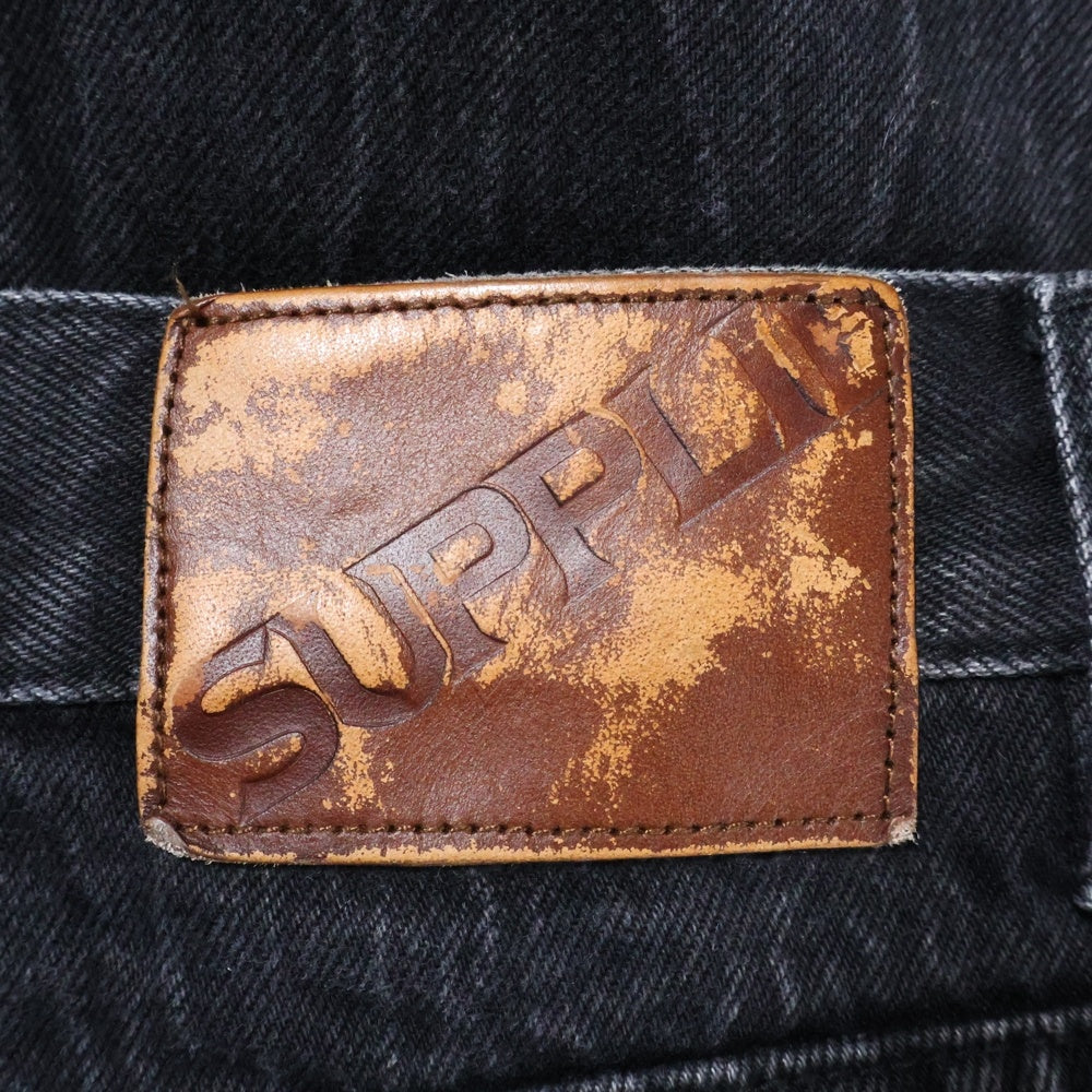 SUPPLIER(サプライヤ) STUDS CROSS DENIM スタッズ クロス デニム ブラック