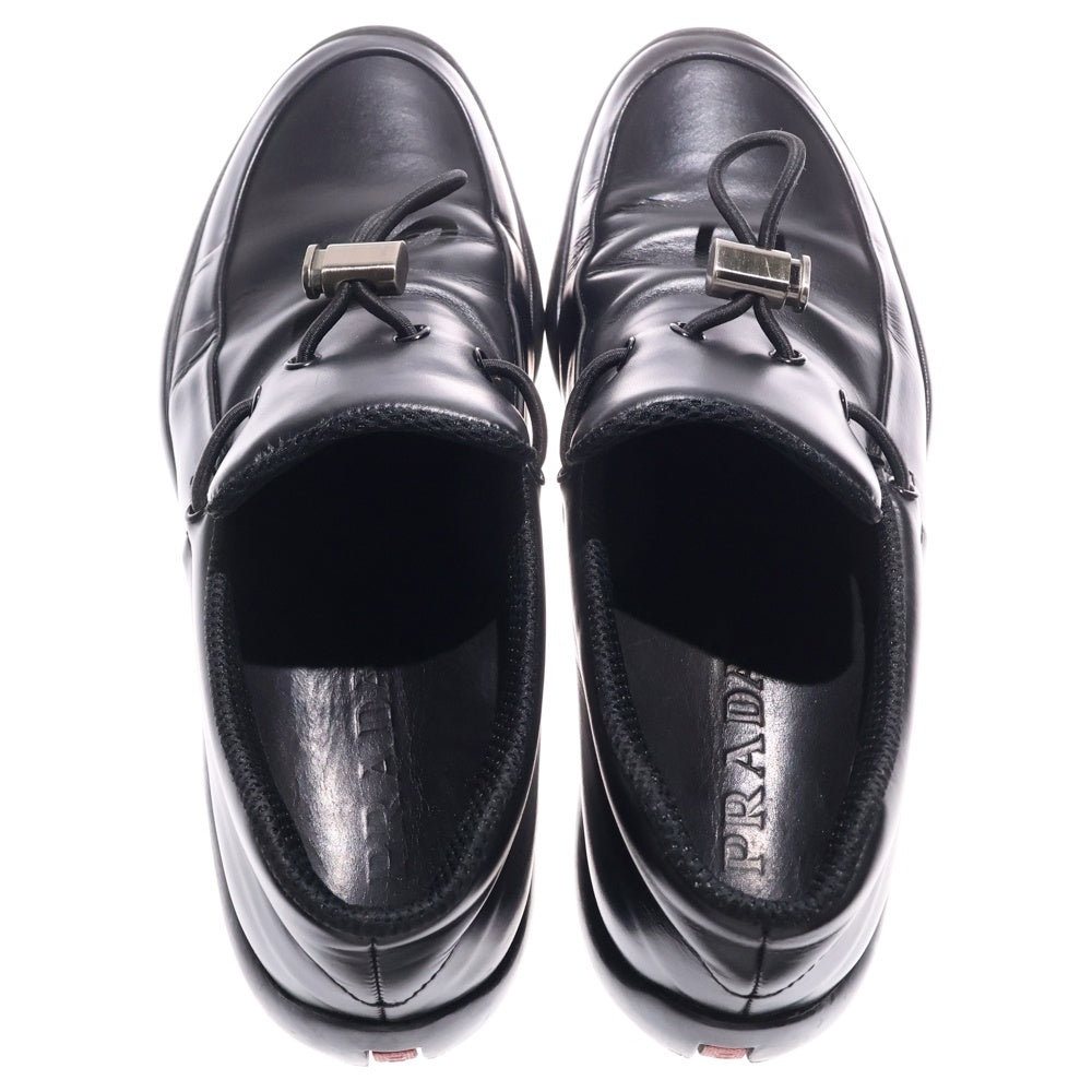 PRADA SPORT(プラダ スポーツ) レザー ドライビングシューズ ローファー ブラック 744