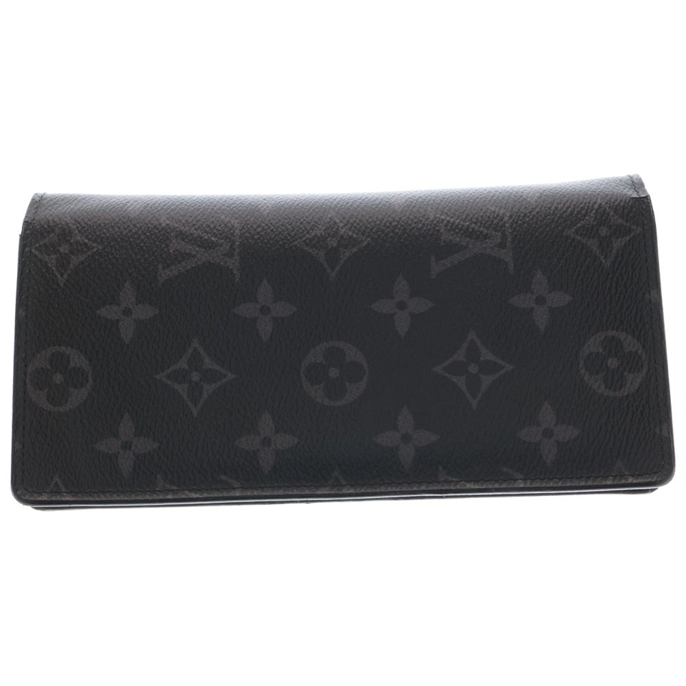 LOUIS VUITTON(ルイヴィトン) ポルトフォイユ・ブラザ モノグラム・エクリプス ロングウォレット 二つ折り長財布 ブラック レザー M61697