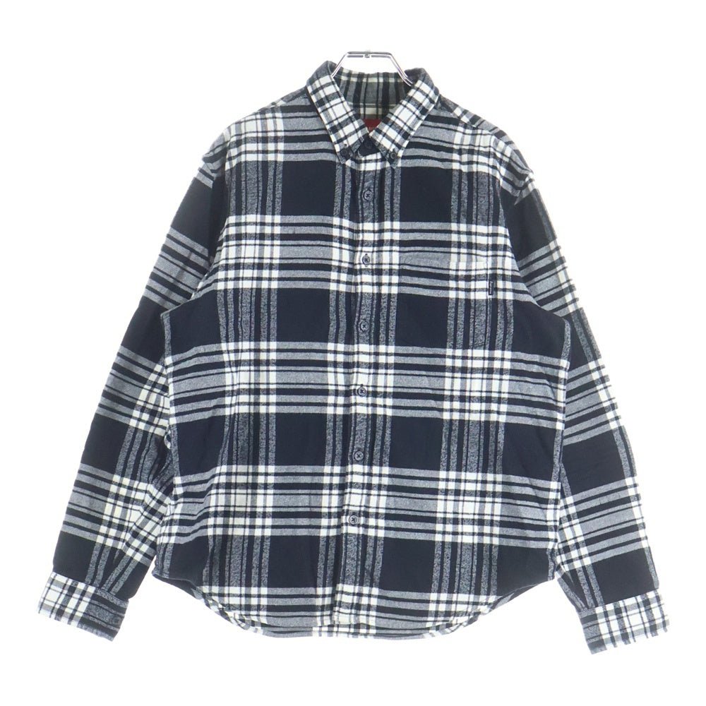 SUPREME(シュプリーム) 19AW Tartan Flannel Shirt Black タータン フランネル チェック 長袖シャツ ブラック/ホワイト