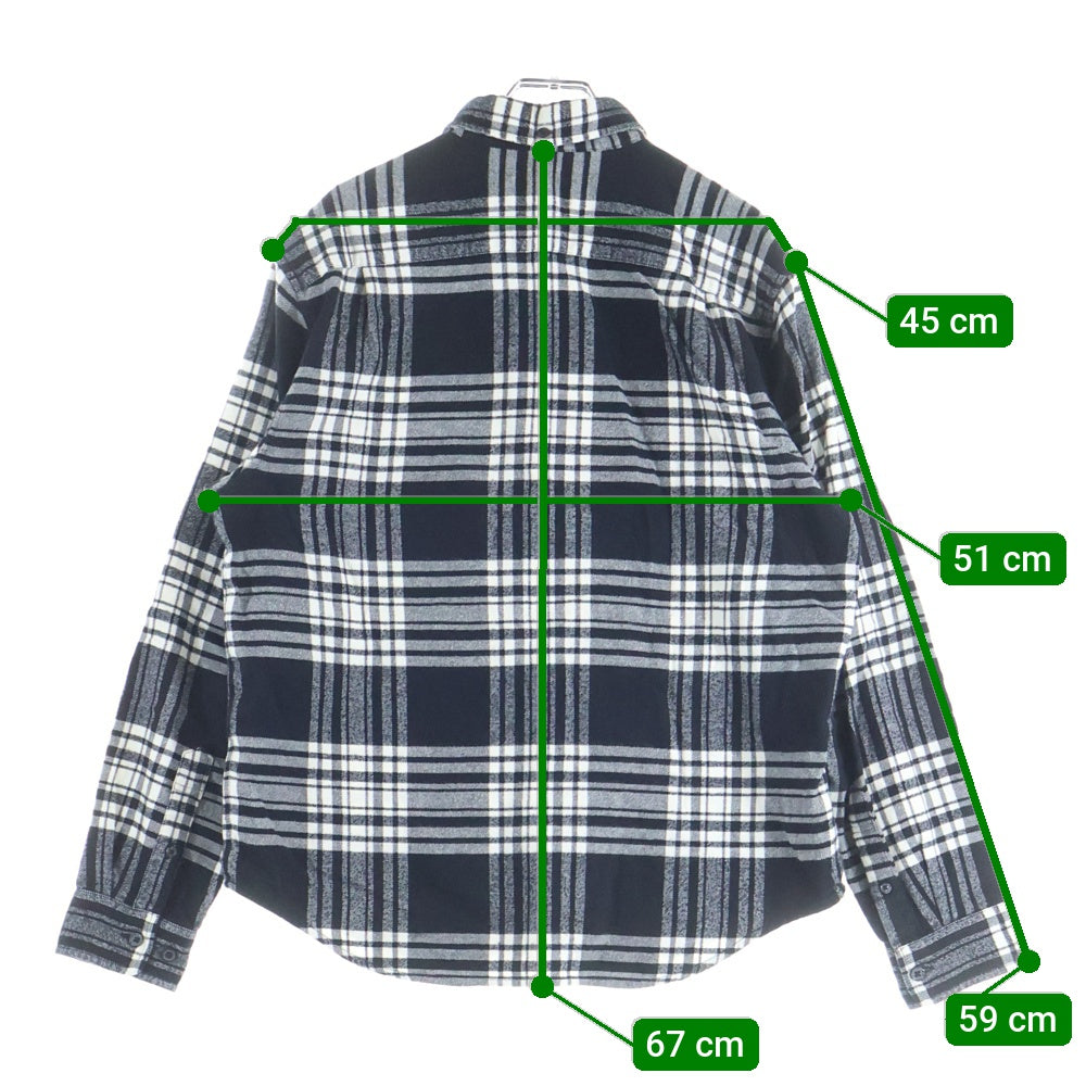 SUPREME(シュプリーム) 19AW Tartan Flannel Shirt Black タータン フランネル チェック 長袖シャツ ブラック/ホワイト