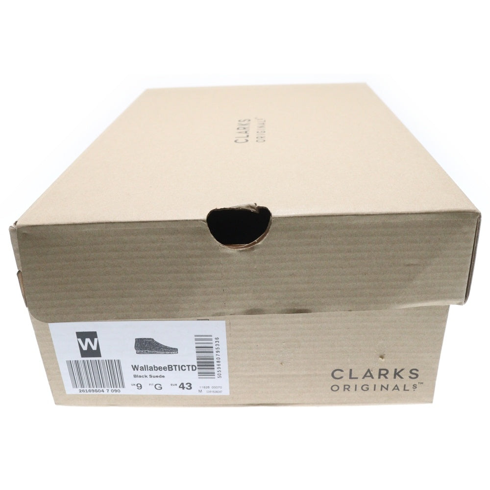 Clarks(クラークス) WALLABEE BTICTD ワラビー ブラックスエード ミッドカットシューズ チャッカブーツ ブラック US9/27cm 261695047090