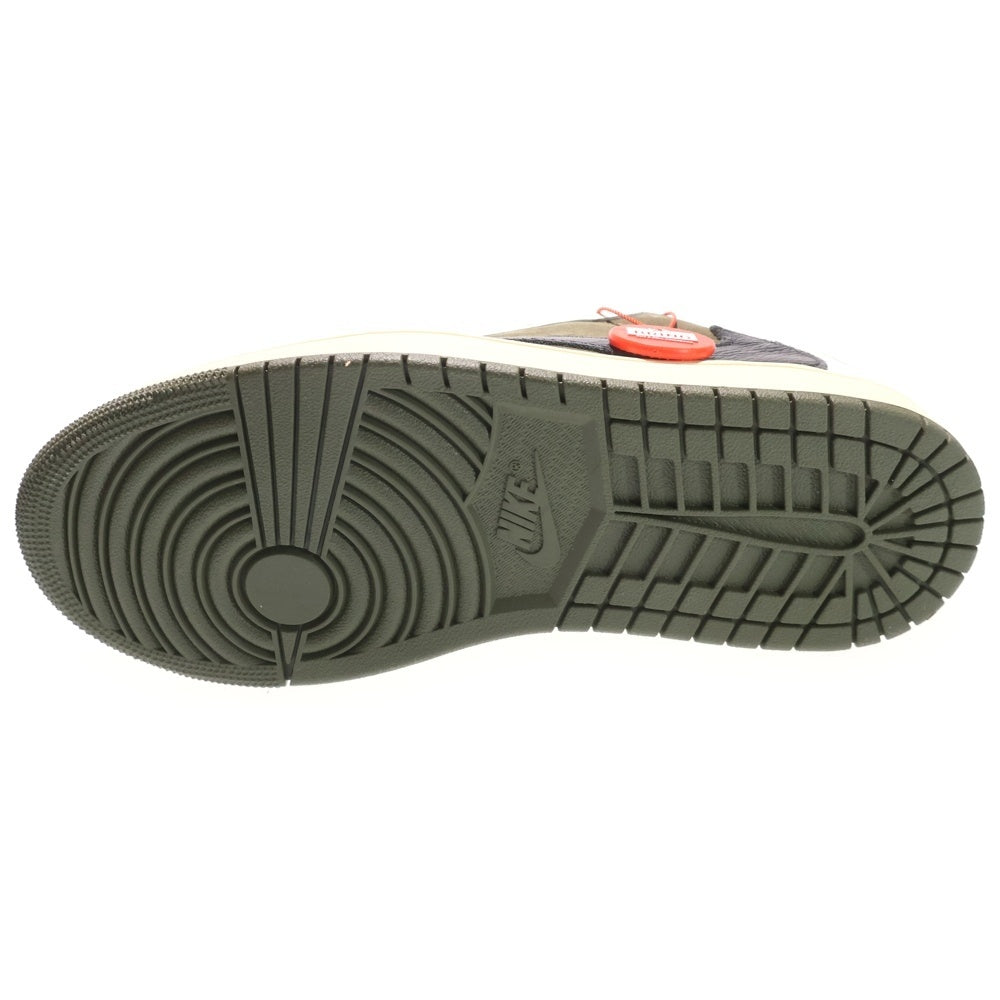 NIKE(ナイキ) ×TRAVIS SCOTT AIR JORDAN 1 LOW OG SP Reverse Olive トラヴィススコット エアジョーダン1 リバースオリーブ ローカットスニーカー US7/25cm DM7866-200 レディース