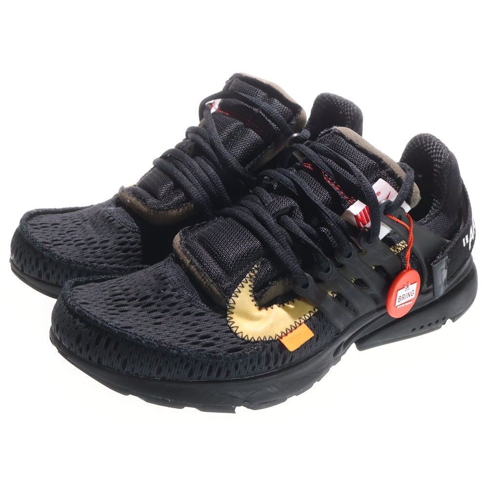 NIKE(ナイキ) ×OFF-WHITE AIR PRESTO オフホワイト エアプレスト ローカットスニーカー ブラック US8/26cm AA3830-002