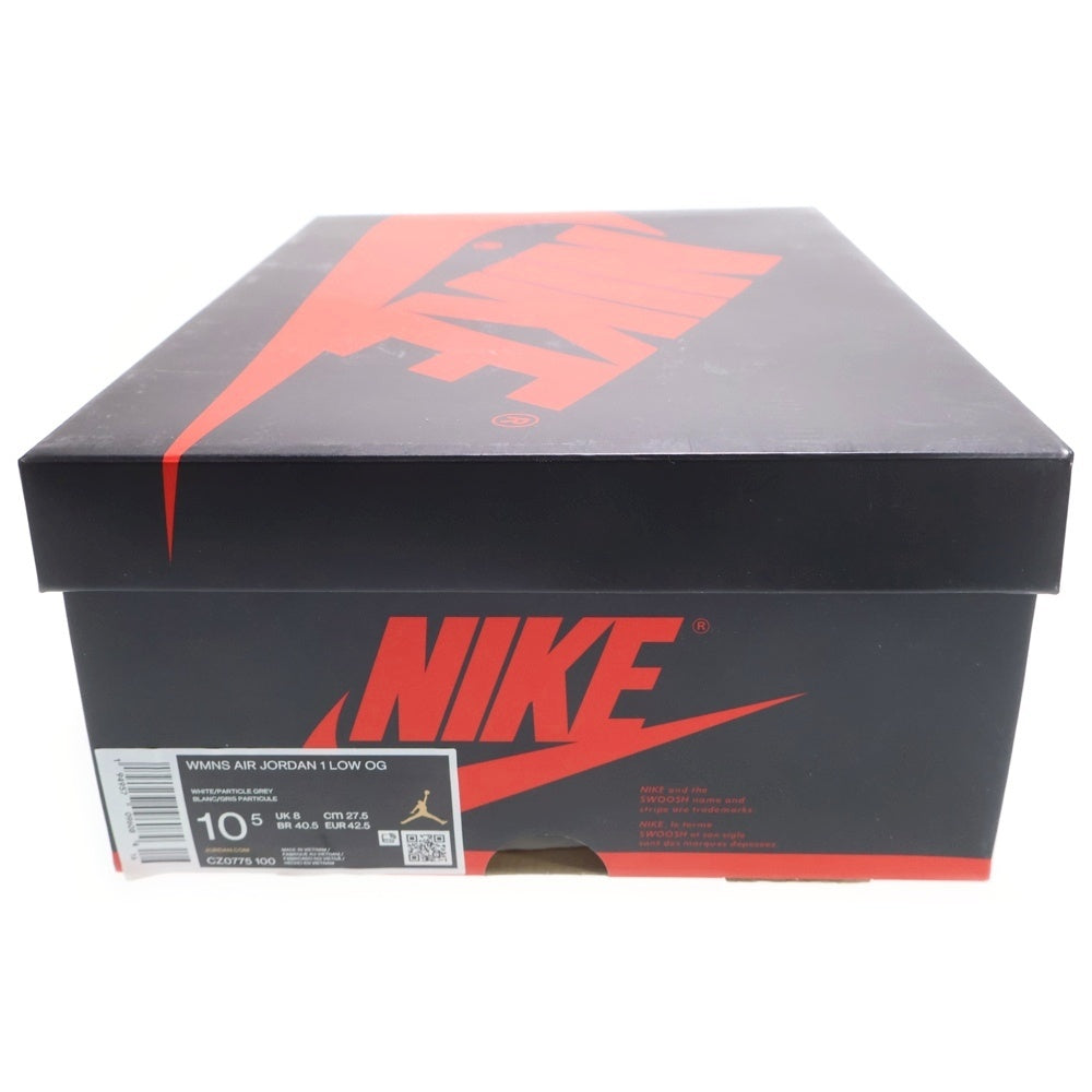 NIKE(ナイキ) WMNS Air Jordan 1 Low OG Neutral Grey エアジョーダン 1 ロー オージー ニュートラルグレー ローカットスニーカー グレー US10.5/27.5cm CZ0775-100