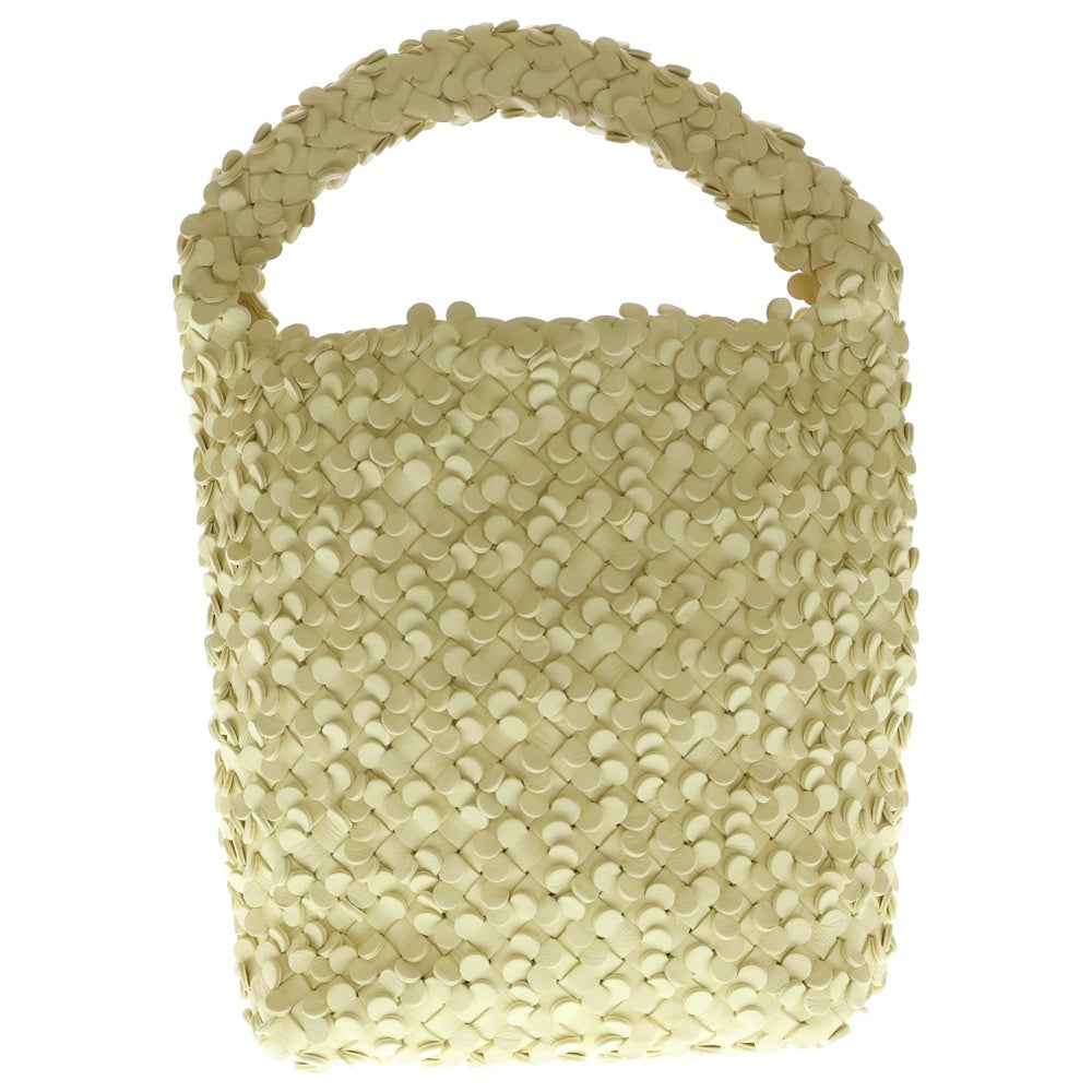 BOTTEGA VENETA(ボッテガヴェネタ) 23AW Small Cabat Bucket スモース カバ バケット ラムスキン レザースパンコール ポーチ付き トートバッグ イエロー