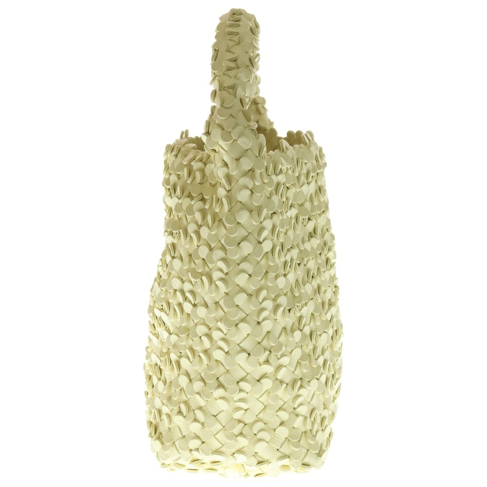 BOTTEGA VENETA(ボッテガヴェネタ) 23AW Small Cabat Bucket スモース カバ バケット ラムスキン レザースパンコール ポーチ付き トートバッグ イエロー
