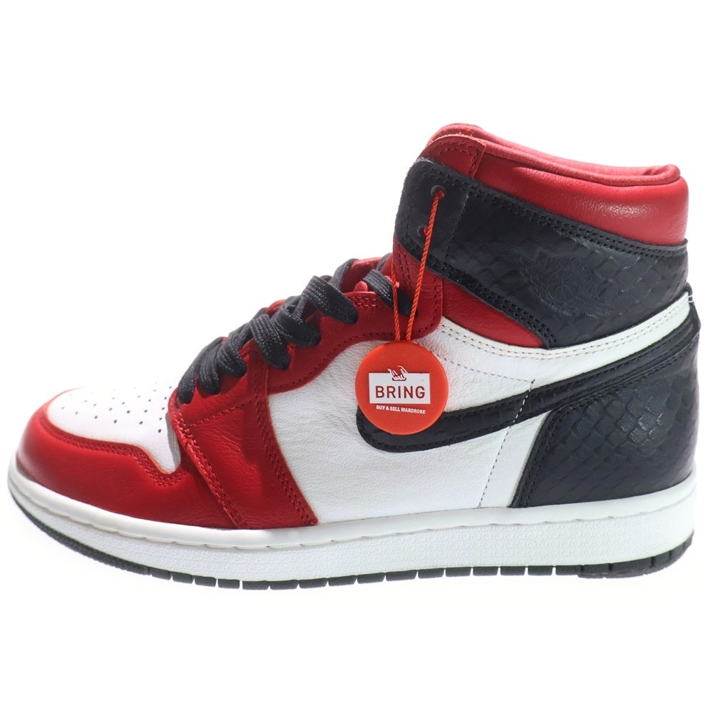 NIKE(ナイキ) WMNS AIR JORDAN 1 HIGH OG SATIN RED ウィメンズ エアジョーダン1 ハイカットスニーカー サテンレッド レディース US7/24cm CD0461-601