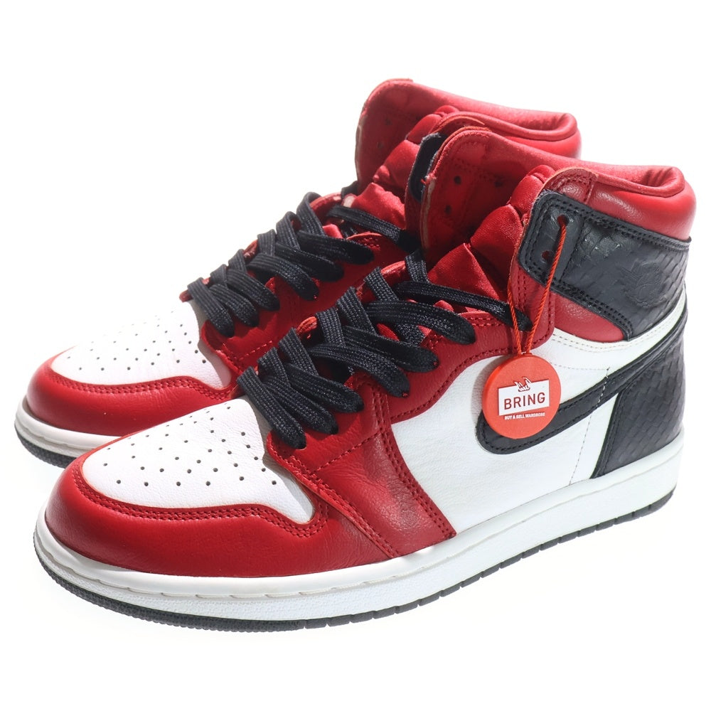 NIKE(ナイキ) WMNS AIR JORDAN 1 HIGH OG SATIN RED ウィメンズ エアジョーダン1 ハイカットスニーカー サテンレッド レディース US7/24cm CD0461-601