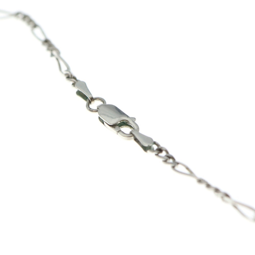 WACKO MARIA(ワコマリア) 23AW ×CAREERING GUILTY PARTIES 45 キャリアリング フィガロチェーン ネックレス シルバー WM-CR-NL02