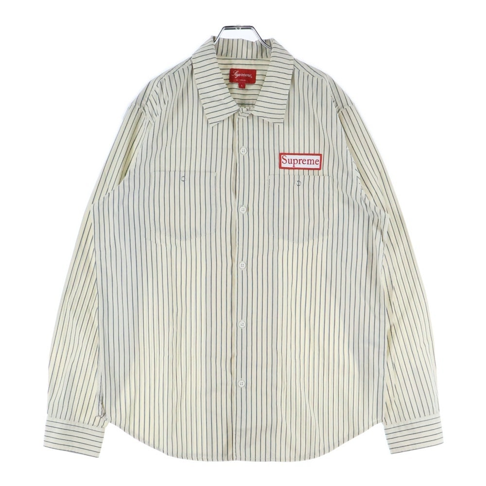 SUPREME(シュプリーム) 14SS Striped Work Shirt ストライプ 長袖