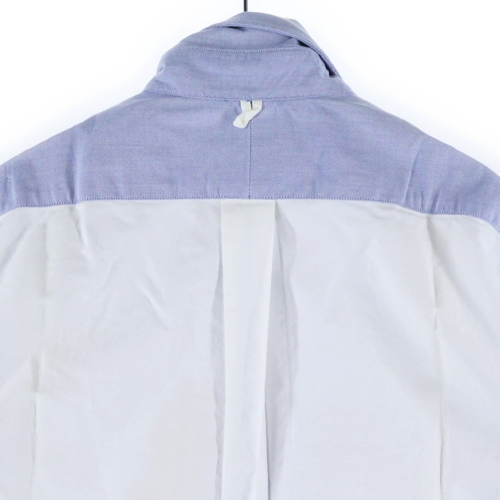 BLACK FLEECE BY BROOKS BROTHERS(ブラック フリース バイ ブルックス ブラザーズ) パネルランダム ストライプ ボタンダウン 長袖シャツ ブルー/ホワイト