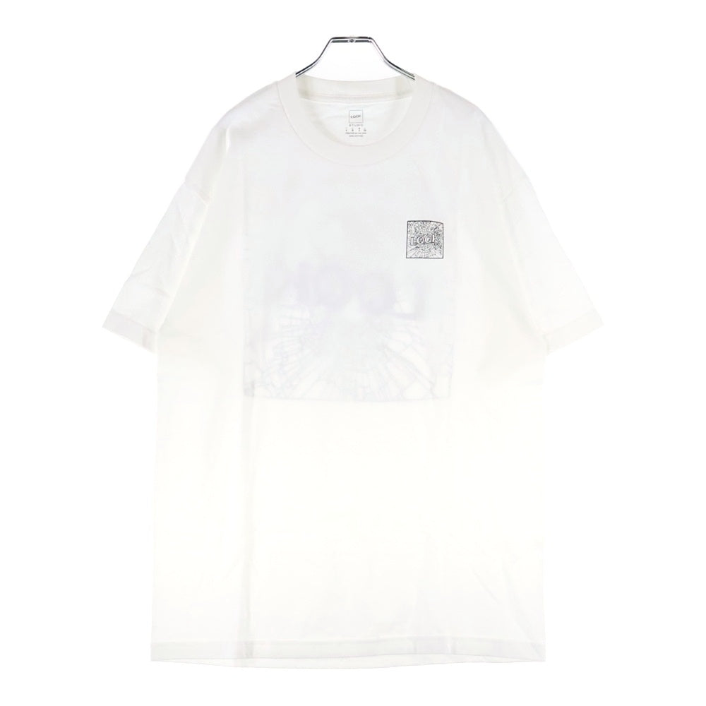 LQQK STUDIO(ルックスタジオ) × MIN-NANO Exclusive Tee ミンナノ エクスクルーシブ ロゴプリント クルーネック 半袖Tシャツ カットソー ホワイト