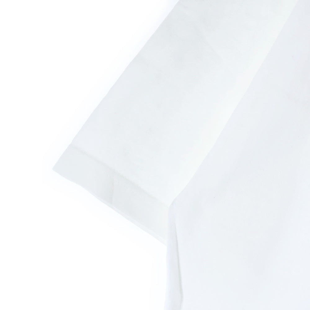 LQQK STUDIO(ルックスタジオ) OVER THE POCKET TEE オーバー ザ フロントポケット ロゴプリント クルーネック 半袖Tシャツ カットソー ホワイト