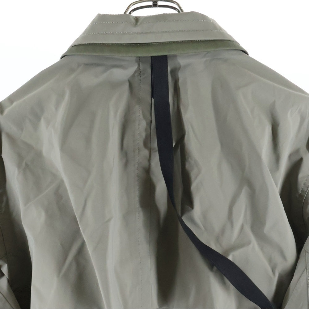 Sacai(サカイ) 22SS ×ACRONYM TRENCH COAT アクロニウム ドッキング ナイロン トレンチコート ジップアップ ジャケット カーキ 22-02760M
