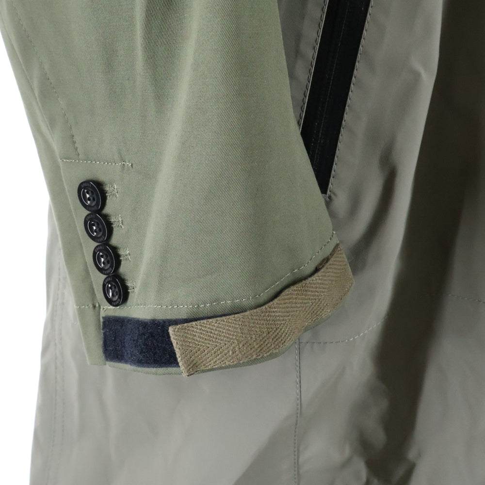Sacai(サカイ) 22SS ×ACRONYM TRENCH COAT アクロニウム ドッキング ナイロン トレンチコート ジップアップ ジャケット カーキ 22-02760M