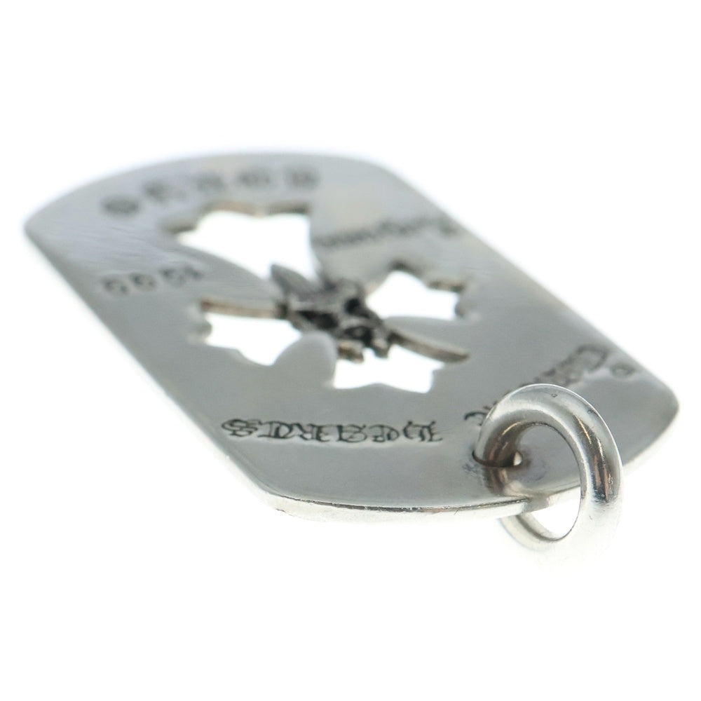 CHROME HEARTS(クロムハーツ) D TAG LRG CROSS DAGG 青山オープン記念 カットアウトクロス ダガー ラージドッグタグ ネックレストップ シルバー