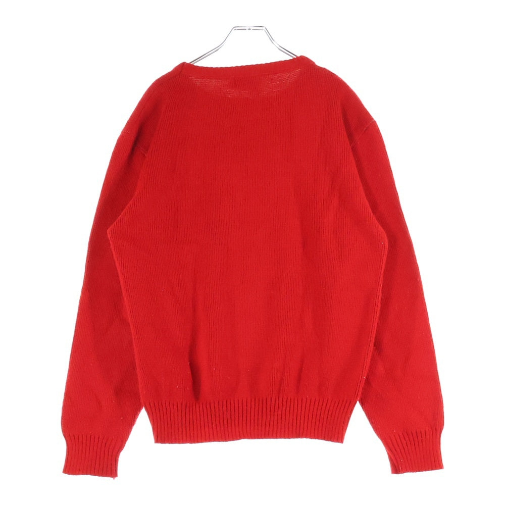 VINATGE(ヴィンテージ) 90s Wisconsin University ウィスコンシン大学 クルーネック ニット セーター レッド
