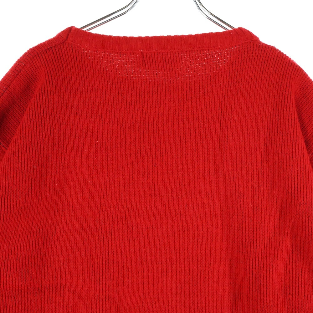 VINATGE(ヴィンテージ) 90s Wisconsin University ウィスコンシン大学 クルーネック ニット セーター レッド