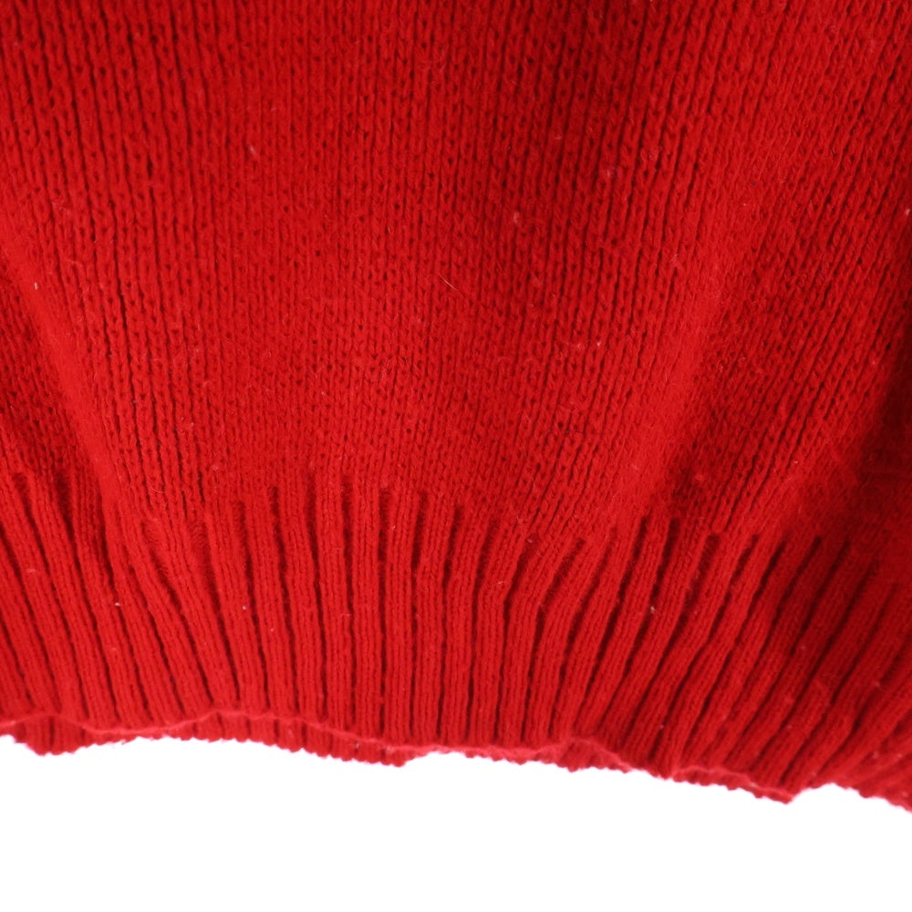 VINATGE(ヴィンテージ) 90s Wisconsin University ウィスコンシン大学 クルーネック ニット セーター レッド