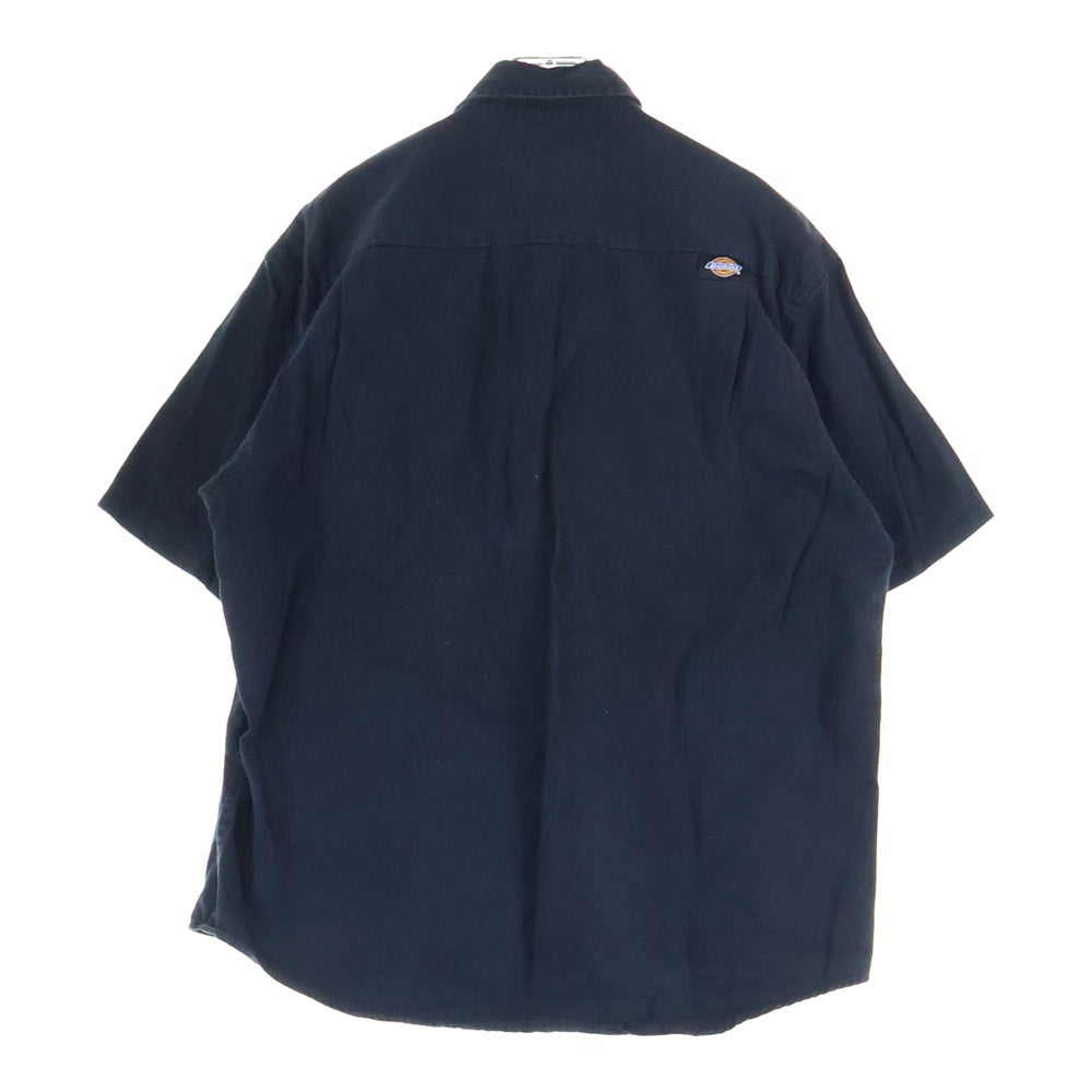 Dickies(ディッキーズ) ロゴパッチ ワークシャツ 半袖カットソー ブラック 59543