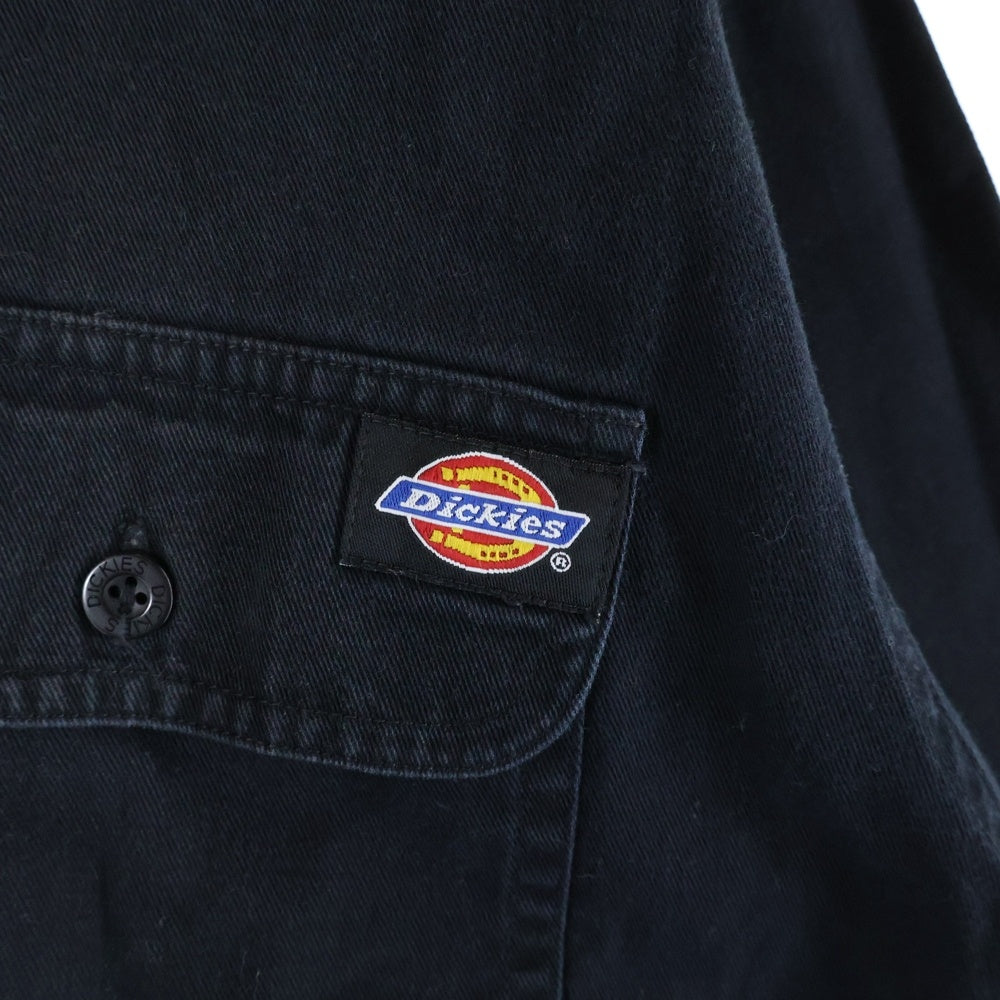 Dickies(ディッキーズ) ロゴパッチ ワークシャツ 半袖カットソー ブラック 59543