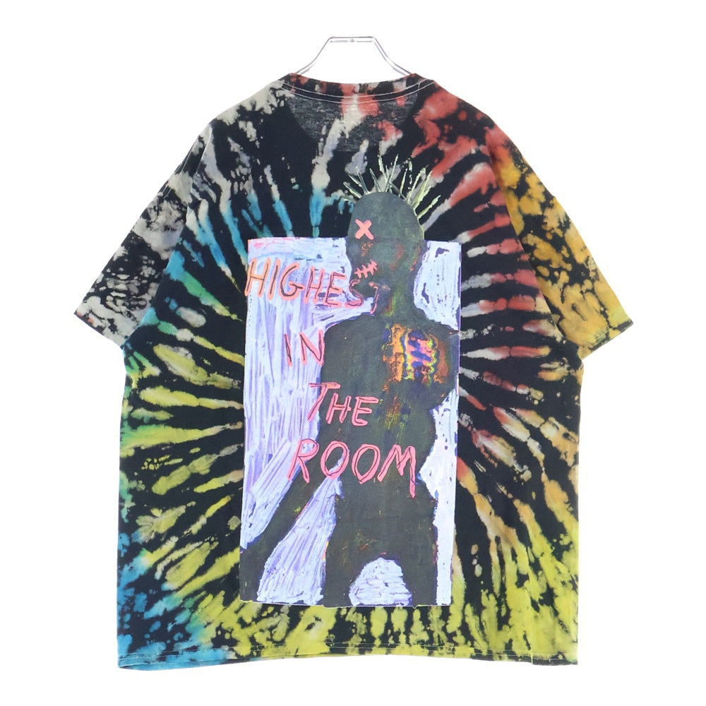 Cactus Jack(カクタスジャック) Travis Scott Highest In The Room Tee トラヴィススコット タイダイ半袖Tシャツ カットソー ブラック