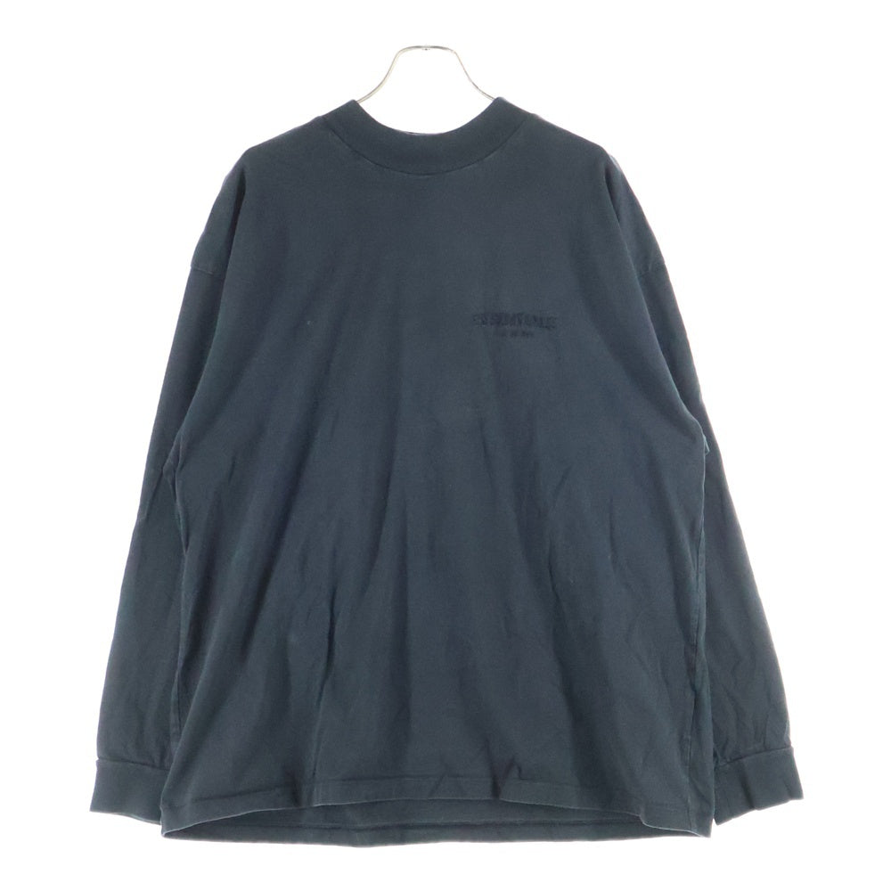 FEAR OF GOD ESSENTIALS(フィアオブゴッド エッセンシャルズ) L/S T-SHIRT 両面フェルトロゴ 長袖Tシャツ クルーネックカットソー チャコール