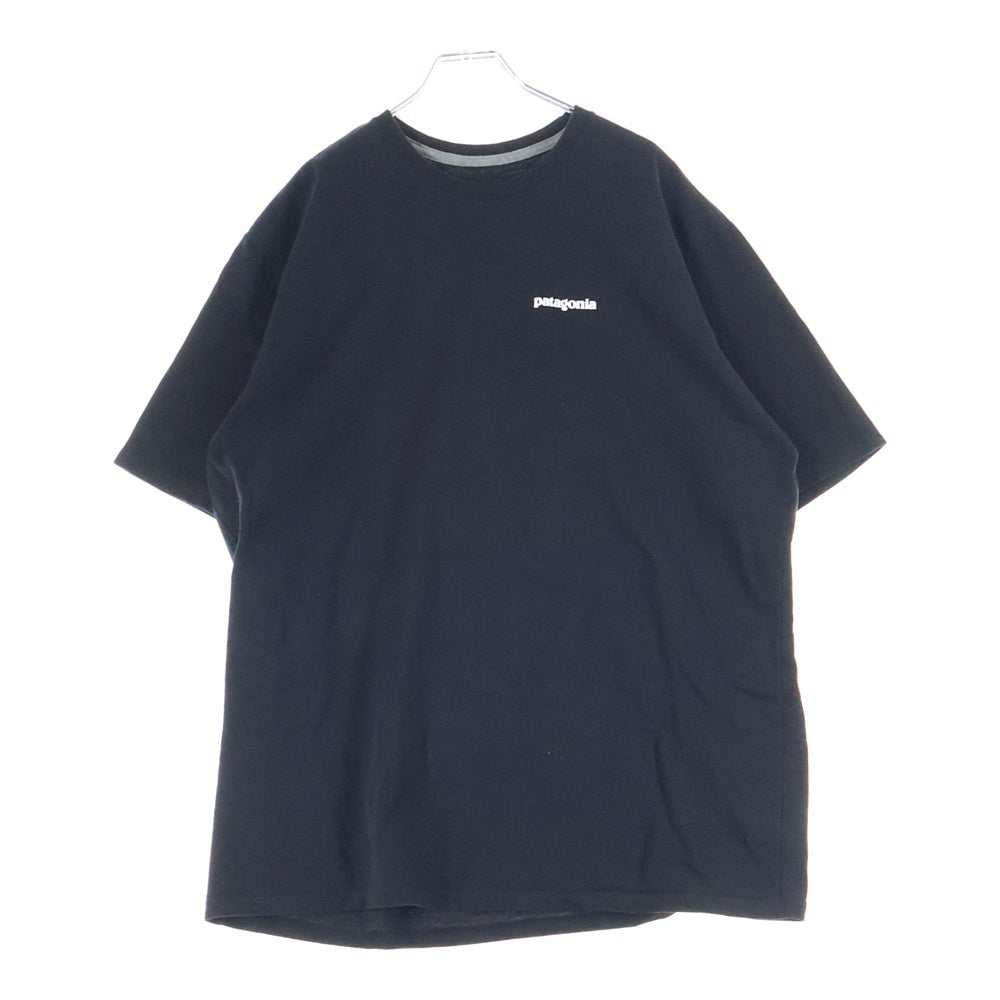 PATAGONIA(パタゴニア) REGULAR FIT レギュラーフィット 両面プリント クルーネック 半袖Tシャツ カットソー ブラック STY38504SP20