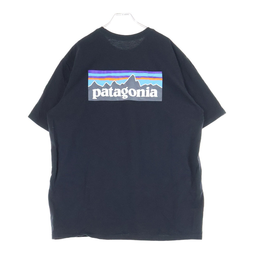 PATAGONIA(パタゴニア) REGULAR FIT レギュラーフィット 両面プリント クルーネック 半袖Tシャツ カットソー ブラック STY38504SP20