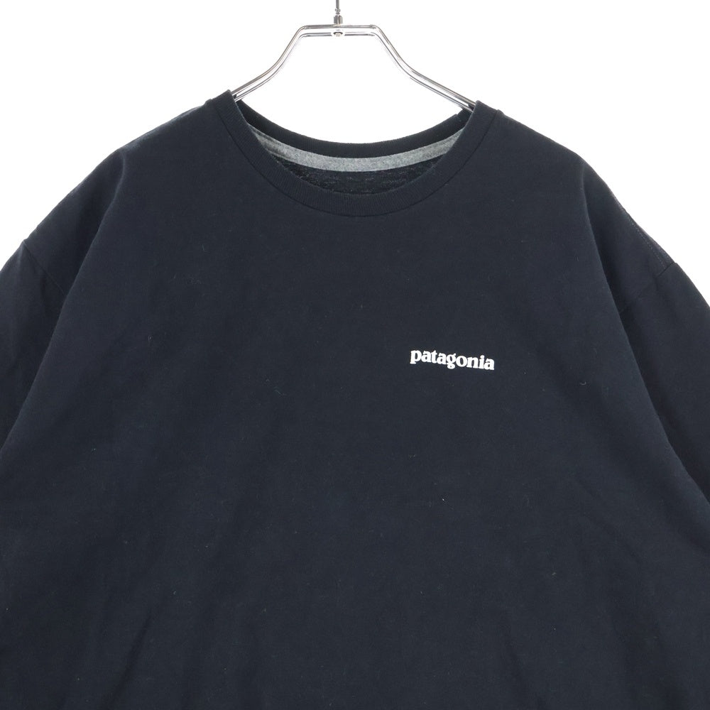 PATAGONIA(パタゴニア) REGULAR FIT レギュラーフィット 両面プリント クルーネック 半袖Tシャツ カットソー ブラック STY38504SP20