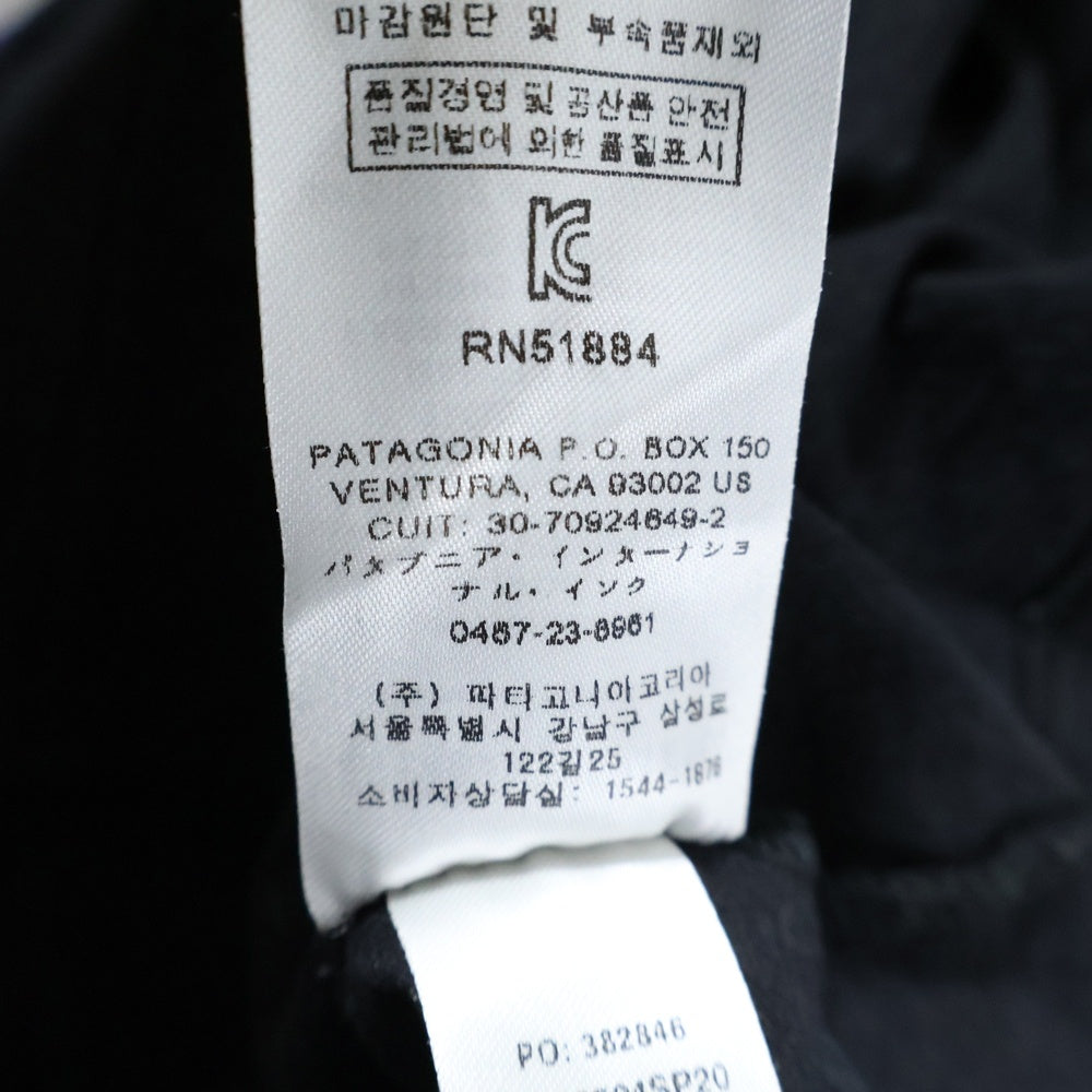 PATAGONIA(パタゴニア) REGULAR FIT レギュラーフィット 両面プリント クルーネック 半袖Tシャツ カットソー ブラック STY38504SP20