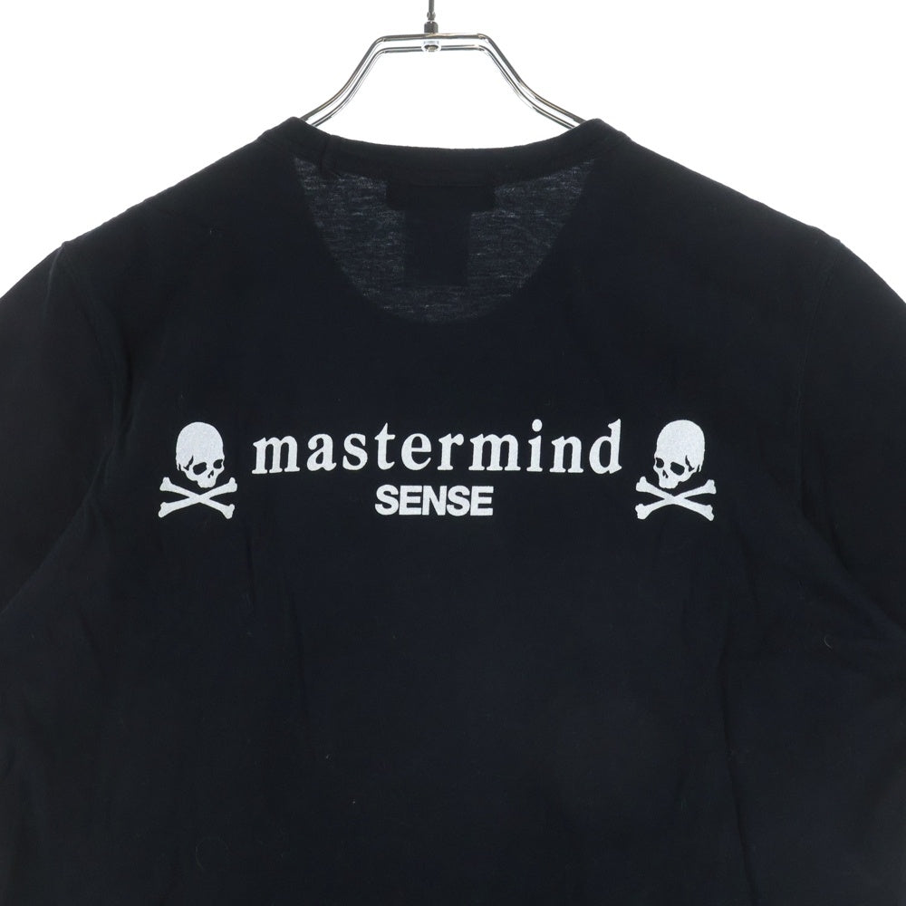 VINTAGE(ヴィンテージ) SENSE別注 ラメ加工 ロゴプリント クルーネック 半袖Tシャツ カットソー ブラック SMD2-TS0223