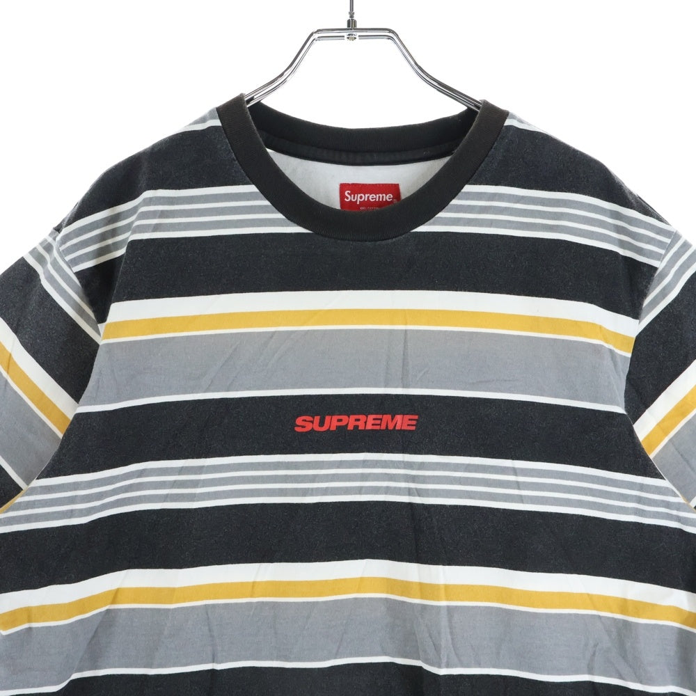 SUPREME(シュプリーム) 19AW Stripe S/S Top ストライプ ショートスリーブトップ クルーネック 半袖Tシャツ カットソー マルチ