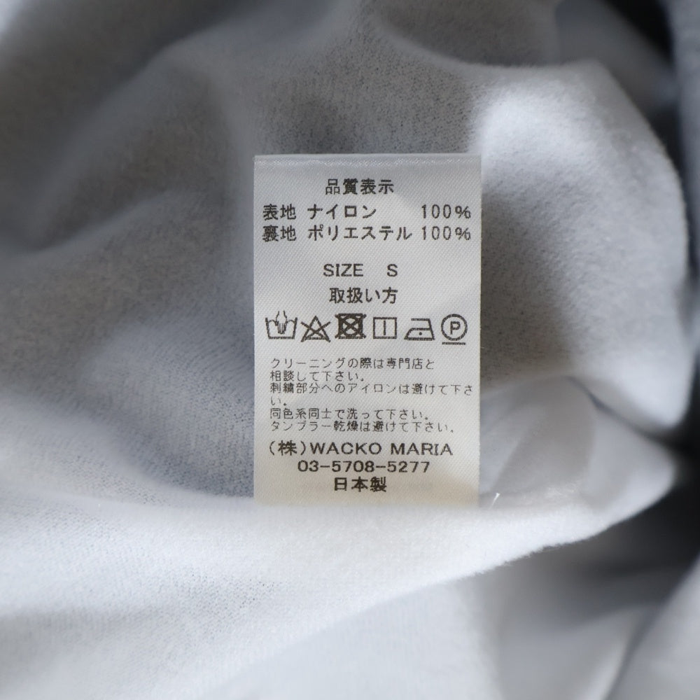 WACKO MARIA(ワコマリア) ×56 TATTOO STUDIO EMBROIDERED COACH JACKET 56タトゥースタジオ スカル 刺繍 コーチジャケット ブラック 56TS-WN-BL11