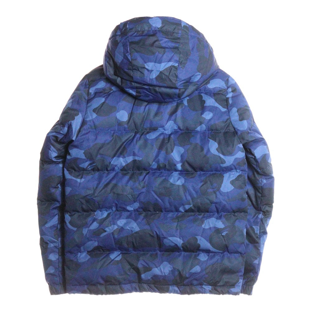 A BATHING APE(アベイシングエイプ) エイプカモ ダウンジャケット ブルー 001HJ0702007X レディース