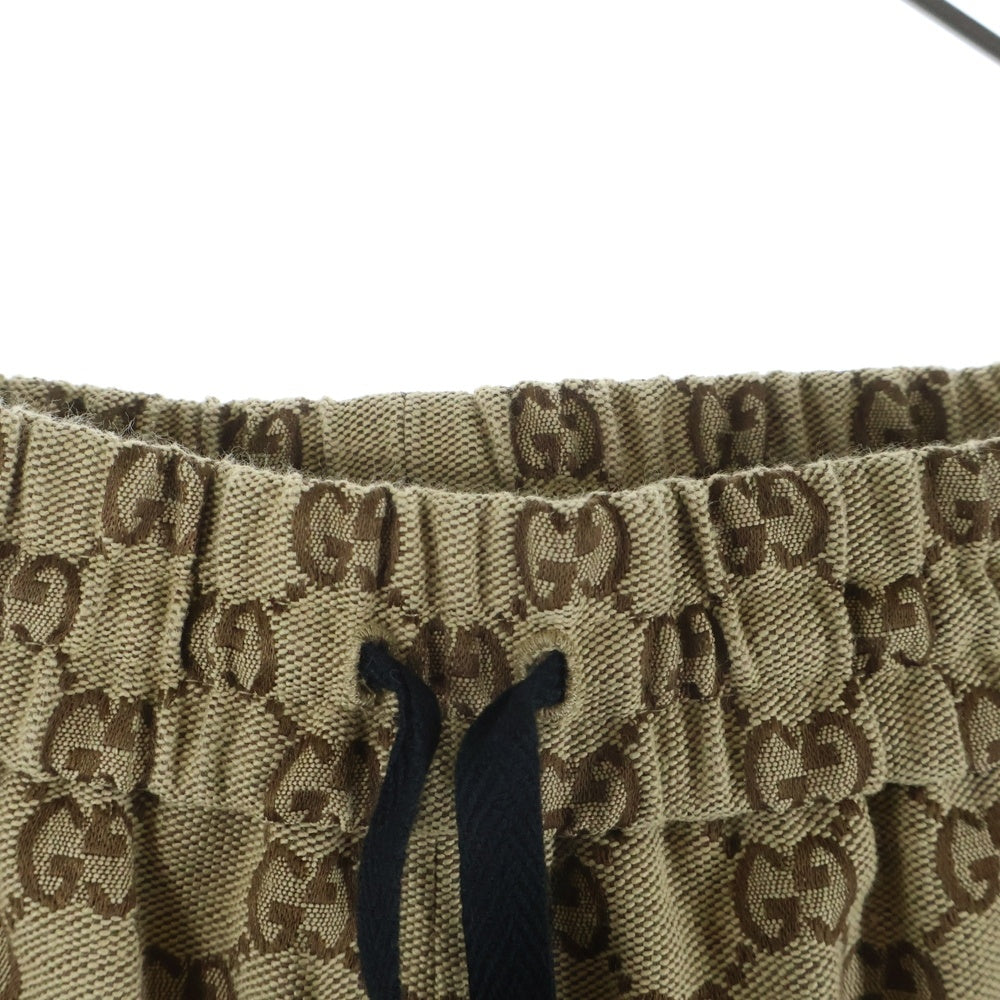 GUCCI(グッチ) ×adidas アディダス GGキャンバス サイドライン トラックパンツ ジョガーパンツ ベージュ 727496 ZALT8