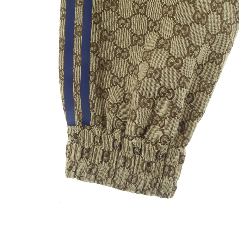 GUCCI(グッチ) ×adidas アディダス GGキャンバス サイドライン トラックパンツ ジョガーパンツ ベージュ 727496 ZALT8