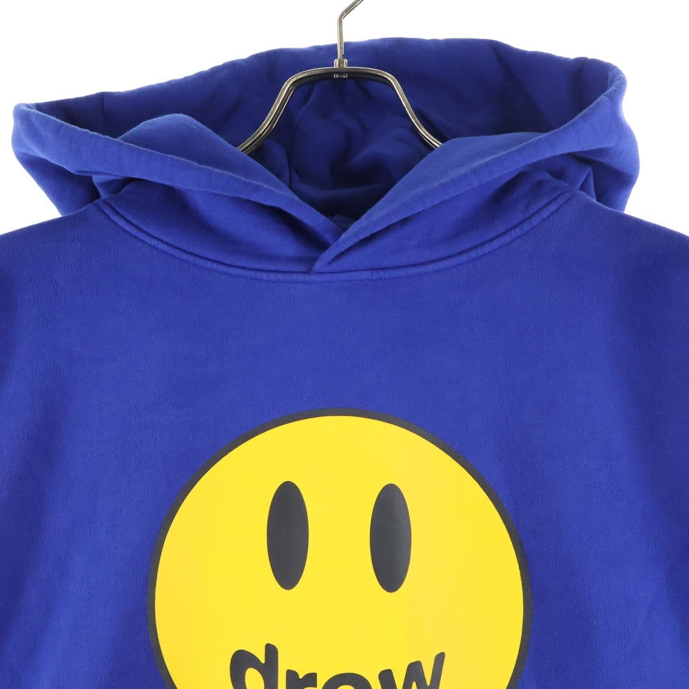 drew house(ドリューハウス) ロゴプリント プルオーバーパーカー ブルー