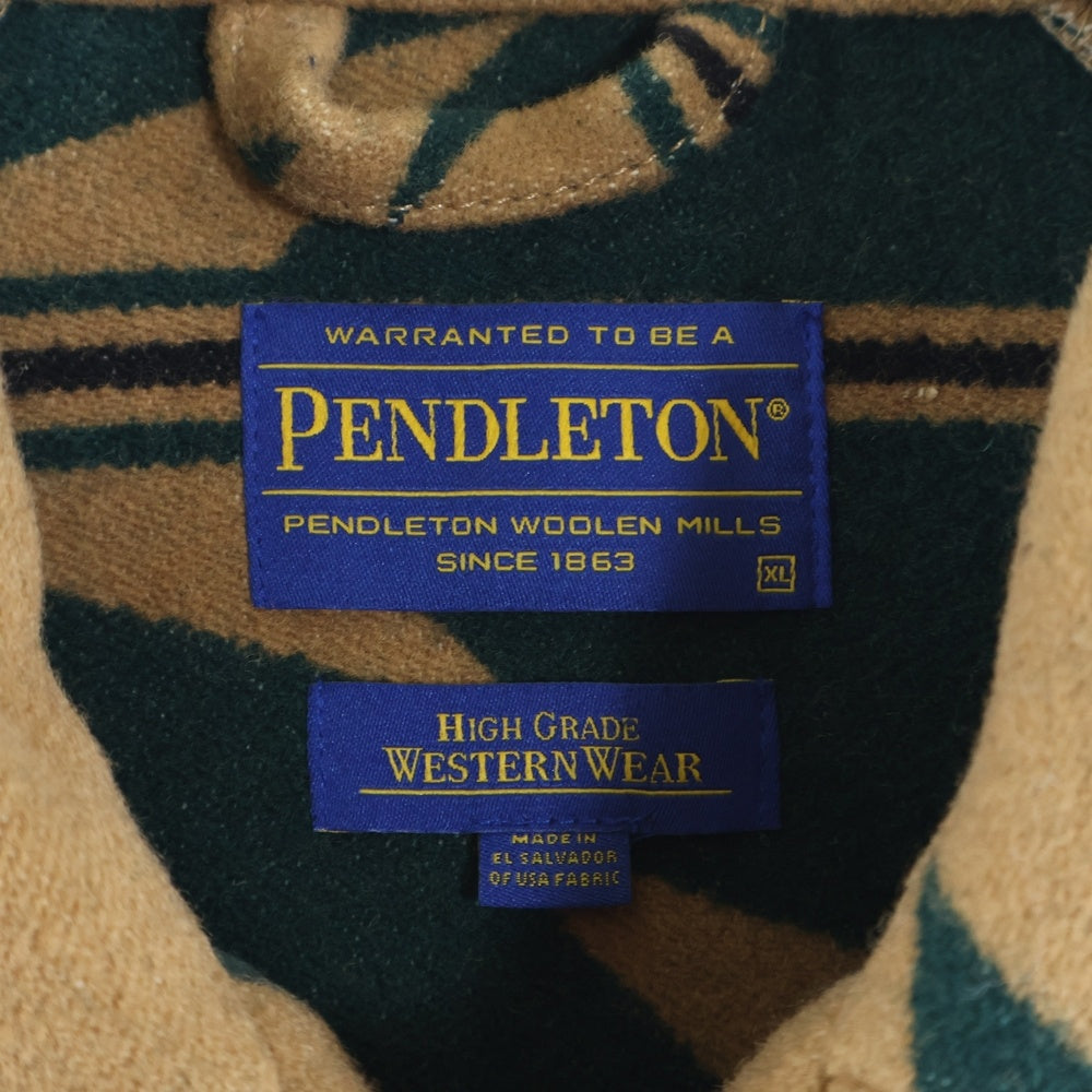 PENDLETON(ペンドルトン) WOOL WESTERN JACKET ウール ネイティブ ウエスタン カバーオール ジャケット ブラウン