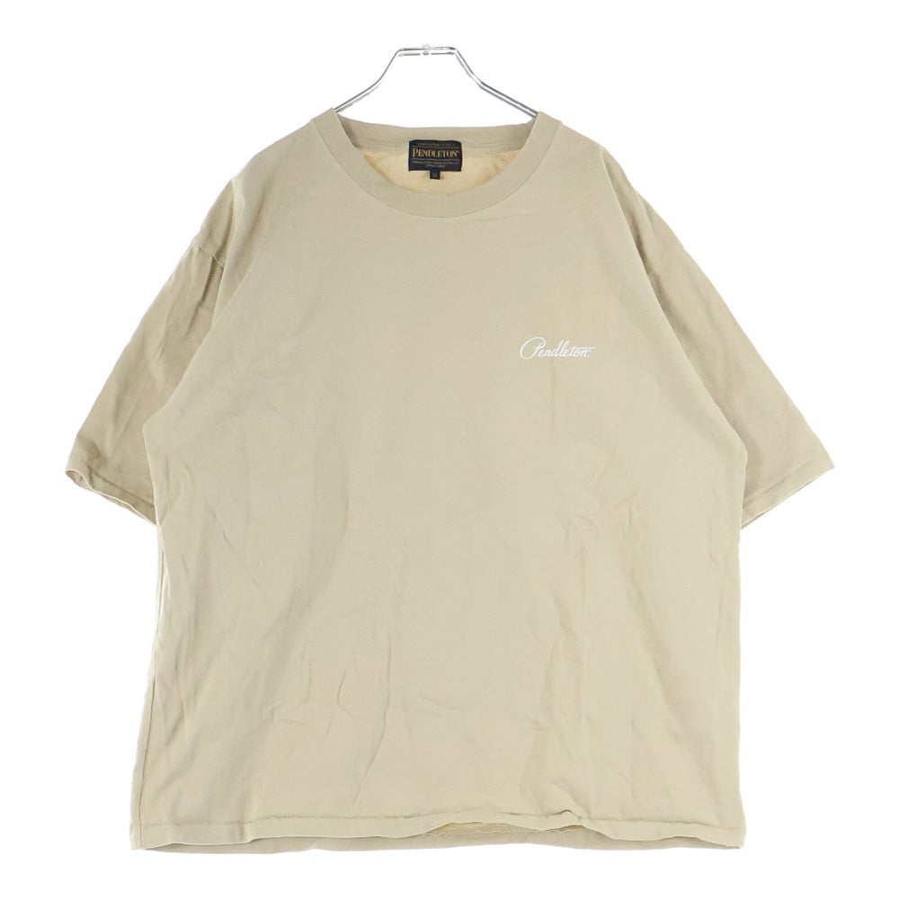 PENDLETON(ペンドルトン) 胸プリント 半袖Tシャツ カットソー ベージュ 1275-4215