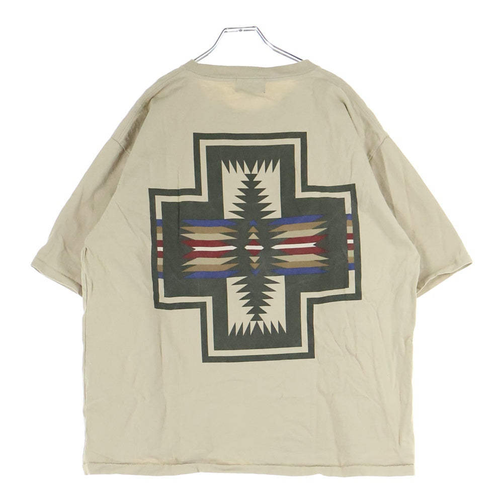 PENDLETON(ペンドルトン) 胸プリント 半袖Tシャツ カットソー ベージュ 1275-4215