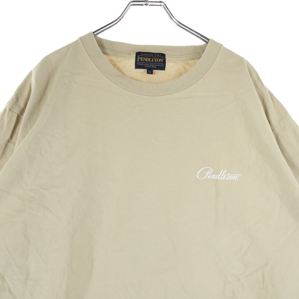 PENDLETON(ペンドルトン) 胸プリント 半袖Tシャツ カットソー ベージュ 1275-4215