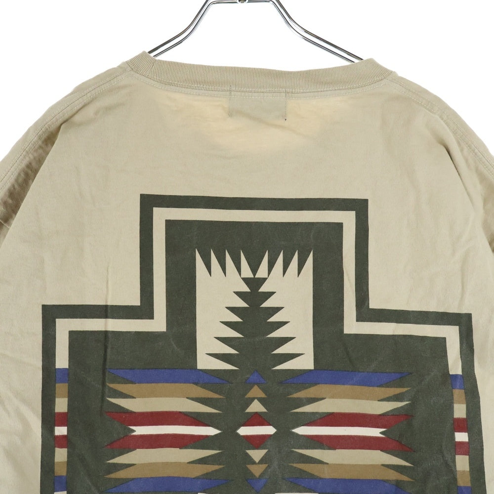 PENDLETON(ペンドルトン) 胸プリント 半袖Tシャツ カットソー ベージュ 1275-4215