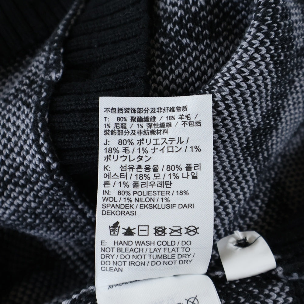 JORDAN BRAND(ジョーダンブランド) 23SS AS M J FLT HRTG CARDIGAN ヘリテージニットカーディガン グレー/ブラック DV7574-010