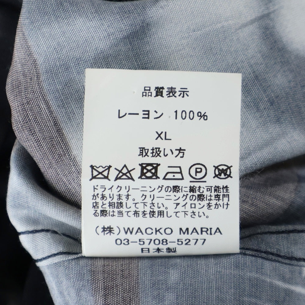 WACKO MARIA(ワコマリア) 21SS THE SILENCE OF THE LAMBS S/S HAWAIIAN SHIRT 羊たちの沈黙 オープンカラー ハワイアン 半袖シャツ ブラック