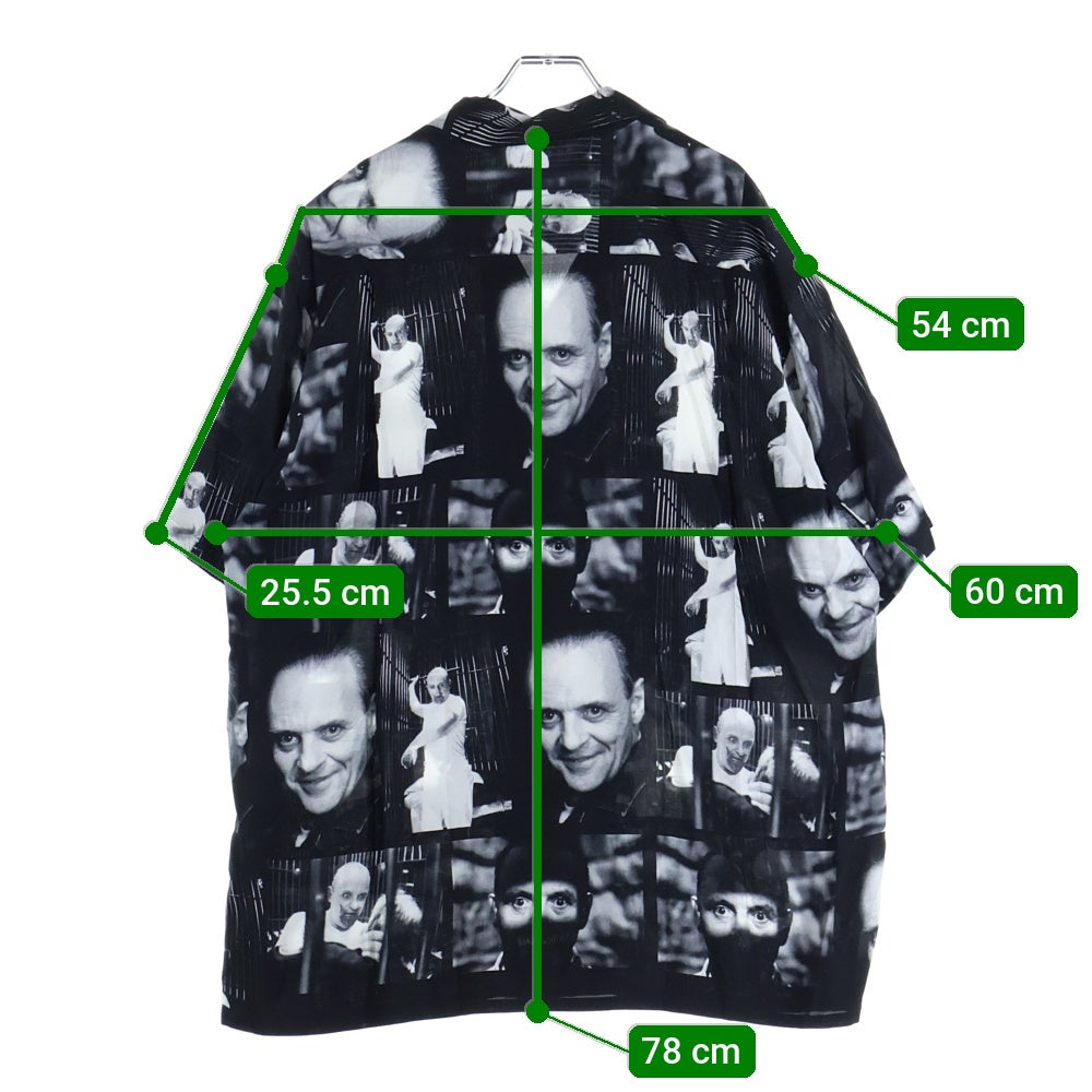 WACKO MARIA(ワコマリア) 21SS THE SILENCE OF THE LAMBS S/S HAWAIIAN SHIRT 羊たちの沈黙 オープンカラー ハワイアン 半袖シャツ ブラック